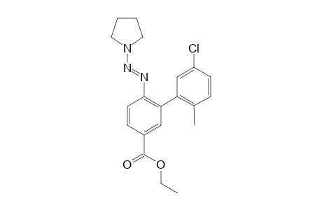 (E)-Ethyl 5'-chloro-2'-methyl-6-(pyrrolidin-1-yldiazenyl)-[1,1'-biphenyl]-3-carboxylate