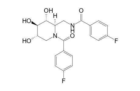 6-p-Fluorobenzamido-1,5-[(p-fluorobenzoyl)imino]-1,5,6-trideoxy-D-glucitol