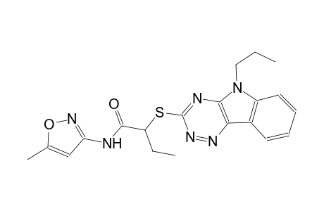 N-(5-methyl-3-isoxazolyl)-2-[(5-propyl-5H-[1,2,4]triazino[5,6-b]indol-3-yl)sulfanyl]butanamide