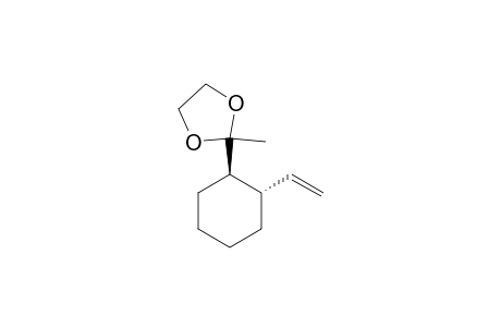 1,3-Dioxolane, 2-(2-ethenylcyclohexyl)-2-methyl-, trans-