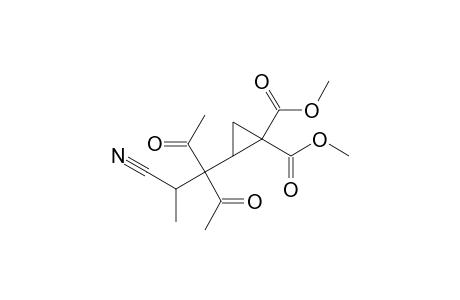 2-(1,1-diacetyl-2-cyano-propyl)cyclopropane-1,1-dicarboxylic acid dimethyl ester