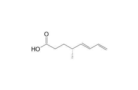 (4R),5(E)-4-Methyl-5,7-octadienoic acid