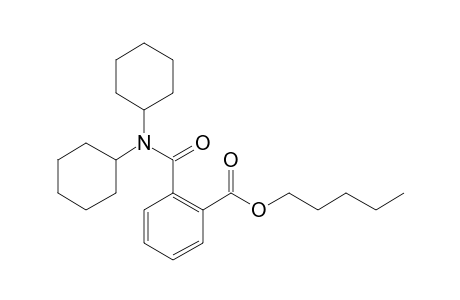 Phthalic acid, monoamide, N,N-dicyclohexyl-, pentyl ester