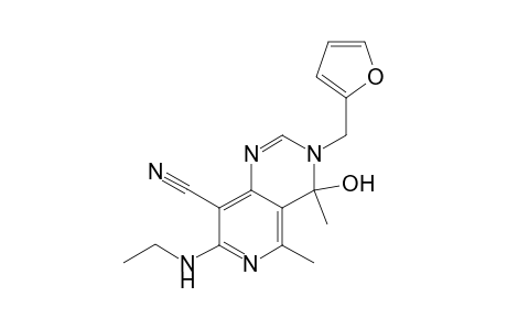 3-Furfuryl-4,5-dimethyl-4-hydroxy-7-ethylamino-3,4-dihydropyrido[4,3-d]pyrimidine-8-nitrile