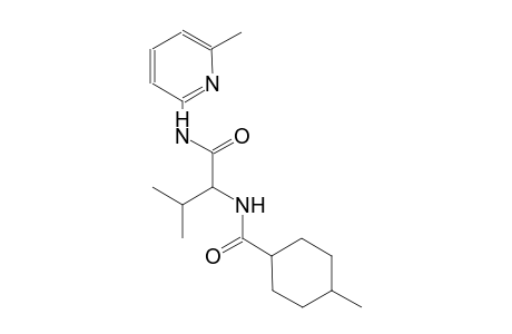 cyclohexanecarboxamide, 4-methyl-N-[2-methyl-1-[[(6-methyl-2-pyridinyl)amino]carbonyl]propyl]-