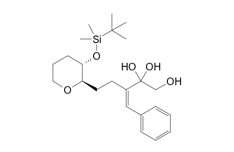 (1S,2R)-1-{2-[(2R,3S)-3-(tert-Butyldimethylsilyloxy)tetrahydropyran-2-yl]ethyl}-2,3-dihydroxy-1-benzylidenepropanol