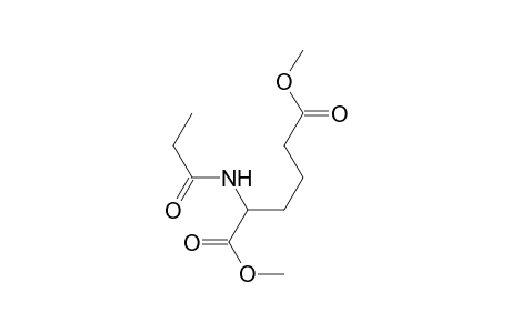 Dimethyl 2-(propanoylamino)hexanedioate