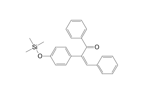 2-Propen-1-one, 1,3-diphenyl-2-[4-[(trimethylsilyl)oxy]phenyl]-