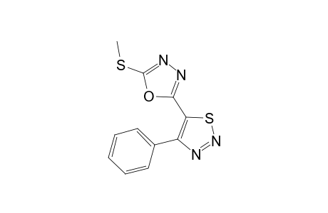 2-(methylthio)-5-(4-phenyl-5-thiadiazolyl)-1,3,4-oxadiazole