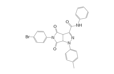 5-(4-bromophenyl)-1-(4-methylphenyl)-4,6-dioxo-N-phenyl-1,3a,4,5,6,6a-hexahydropyrrolo[3,4-c]pyrazole-3-carboxamide