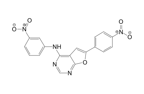 N-(3-Nitrophenyl)-6-(4-nitrophenyl)furo[2,3-d]pyrimidin-4-amine