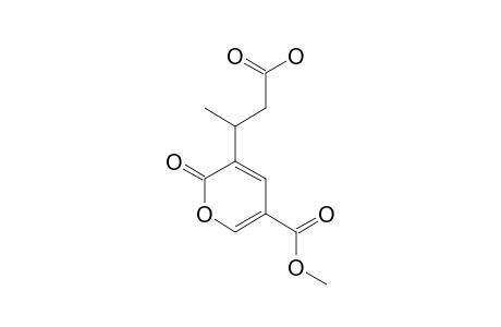 VERBEOFFLIN-I;3-[5-(METHOXYCARBONYL)-2-OXO-2H-PYRAN-3-YL]-BUTANOIC-ACID