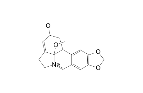 MOOREINE;[1,3]-DIOXOLO-[4,5-J]-PYRROLO-[3,2,1-DE]-PHENANTHRIDIUM-1,2,4,5,12B,12C-HEXAHYDRO-2-HYDROXY-12C-METHOXY