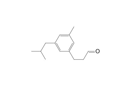 3-(3-isobutyl-5-methylphenyl)propanal