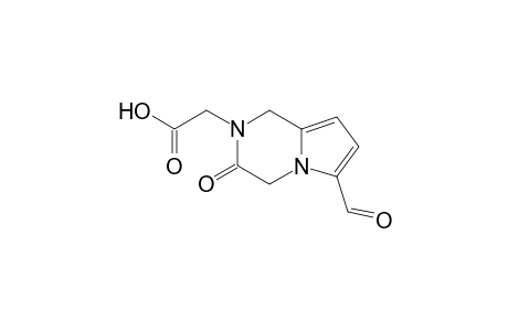 Pyrrolo[1,2-a]pyrazine-2(1H)-acetic acid, 6-formyl-3,4-dihydro-3-oxo-