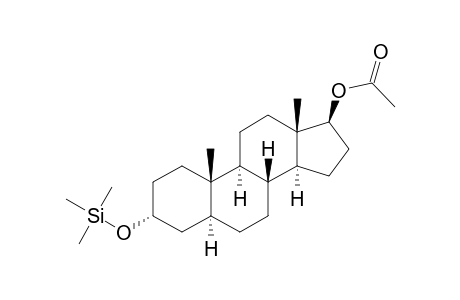 Androstan-17-ol, 3-[(trimethylsilyl)oxy]-, acetate, (3.alpha.,5.alpha.,17.beta.)-