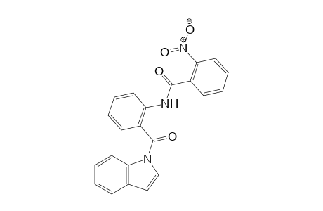 N-(2-(1H-indole-1-carbonyl)phenyl)-2-nitrobenzamide