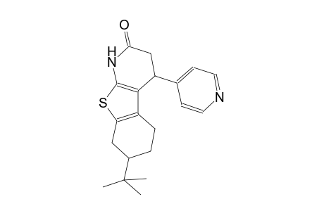 benzo[4,5]thieno[2,3-b]pyridin-2(1H)-one, 7-(1,1-dimethylethyl)-3,4,5,6,7,8-hexahydro-4-(4-pyridinyl)-