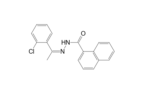 Naphthalene-1-carbohydrazide, N2-[1-(2-chlorophenyl)ethylidene]-