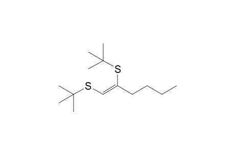 (1Z)-1,2-Bis(tert-butylsulfanyl)hex-1-ene