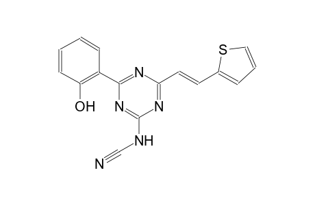 cyanamide, N-[4-(2-hydroxyphenyl)-6-[(E)-2-(2-thienyl)ethenyl]-1,3,5-triazin-2-yl]-