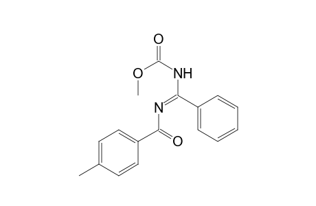 N-(Methoxycarbonyl)-N'-(4-methylbenzoyl)benzamidine