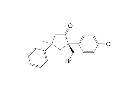 (2R,4R)-2-(bromomethyl)-2-(4-chlorophenyl)-4-methyl-4-phenylcyclopentan-1-one