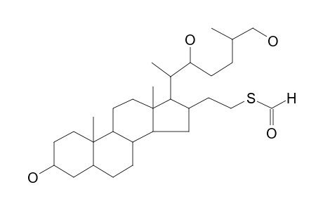 Cholestan-3,22,26-triol 16-[2-[formylthio]ethyl]-