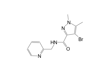 4-bromo-1,5-dimethyl-N-(2-pyridinylmethyl)-1H-pyrazole-3-carboxamide