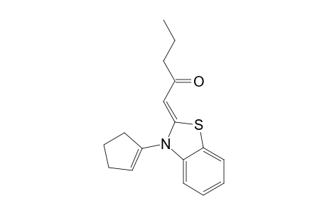 2-(butyrylmethylene)-N-(cyclopent-1-enyl)-2,3-dihydro-1,3-benzothiazole