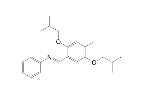 (E)-4-Methyl-2,5-bis(2-methylpropyloxy)-N-phenylbenzaldimin