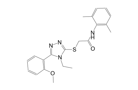 N-(2,6-dimethylphenyl)-2-{[4-ethyl-5-(2-methoxyphenyl)-4H-1,2,4-triazol-3-yl]sulfanyl}acetamide