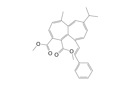 Dimethyl 7-isopropyl-5-methyl-10-(E)-(2'-phenyl)ethenyl]heptalene-1,2-dicarboxylate