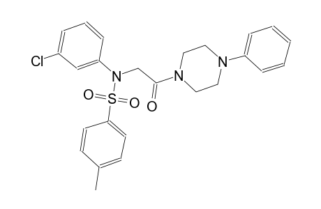 benzenesulfonamide, N-(3-chlorophenyl)-4-methyl-N-[2-oxo-2-(4-phenyl-1-piperazinyl)ethyl]-