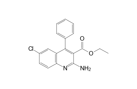 2-AMINO-6-CHLORO-4-PHENYL-3-QUINOLINECARBOXYLIC ACID, ETHYL ESTER