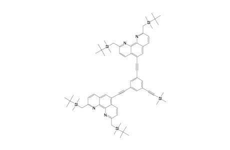 3,5-BIS-[2,9-BIS-[(TERT.-BUTYLDIMETHYLSILYLMETHYL)-1,10-PHENANTHROLIN-5-YLETHYNYL]-1-(TRIMETHYLSILYLETHYNYL)-BENZENE