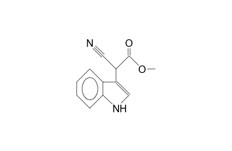 2-Cyano-2-(indol-3-yl)-acetic acid, methyl ester