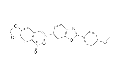 6-benzoxazolamine, 2-(4-methoxyphenyl)-N-[(E)-(6-nitro-1,3-benzodioxol-5-yl)methylidene]-