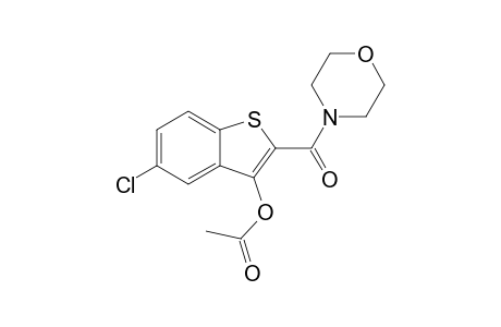 5-Chloro-2-(morpholin-4-ylcarbonyl)benzo[b]thiophen-3-yl Acetate