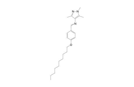 1,3,5-TRIMETHYL-4-(4-N-DECYLOXYBENZYLIDENE)-AMINOPYRAZOLE