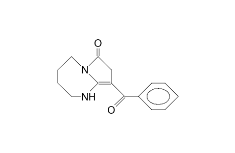 9-Benzoyl-1,2,34,5,8-hexahydro-7H-pyrrolo(1,2-A)-1,3-diazepin-7-one
