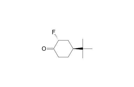 (2R,4S)-4-tert-butyl-2-fluoranyl-cyclohexan-1-one