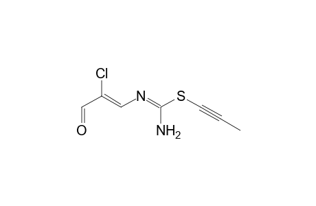 Carbamimidothioic acid, (2-chloro-3-oxo-1-propenyl)-, 1-propynyl ester