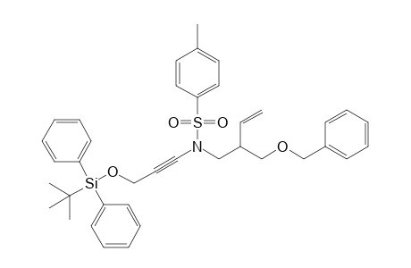 N-[2-(Benzyloxymethyl)but-3-enyl]-N-[3-(tert-butyldiphenylsilyloxy)prop-1-ynyl]-4-methylbenzenesulfonamide
