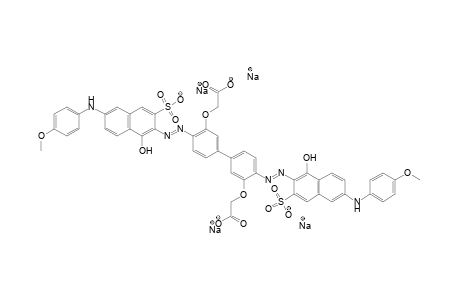 (4,4'-Diamino-3,3'-diphenylylen)diessigacid->>N-p-Methoxyphenyl-J=acid(2 mol)