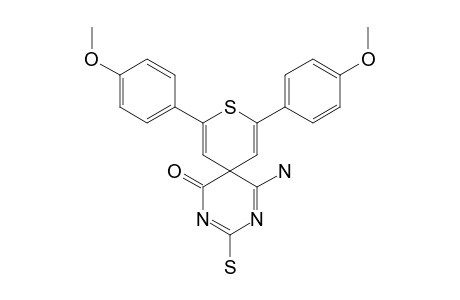 5-AMINO-3-MERCAPTO-8,10-DI-(4-METHOXYPHENYL)-9-THIA-2,4-DIAZASPIRO-[5,5]-UNDECA-2,4,7,10-TETRAEN-1-ONE