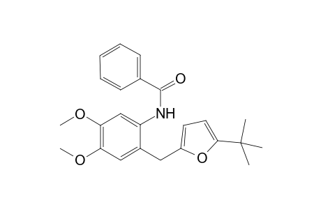 N-{2-[(5-tert-Butyl-2-furyl)methyl]-4,5-dimethoxyphenyl}benzamide