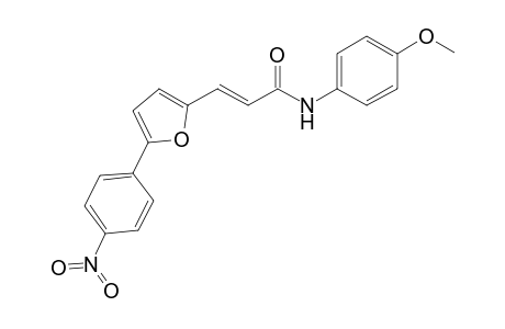 (E)-N-(4-methoxyphenyl)-3-[5-(4-nitrophenyl)-2-furanyl]-2-propenamide