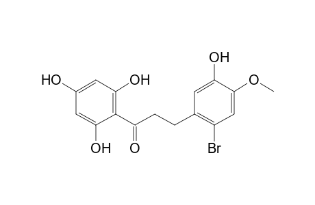 3-(2-bromo-5-hydroxy-4-methoxyphenyl)-1-(2,4,6-trihydroxyphenyl)-1-propanone