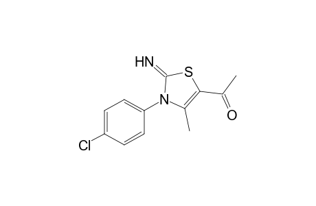 5-Acetyl-4-methyl-2-imino-3-(p-chlorophenyl)-2,3-dihydrothiazole